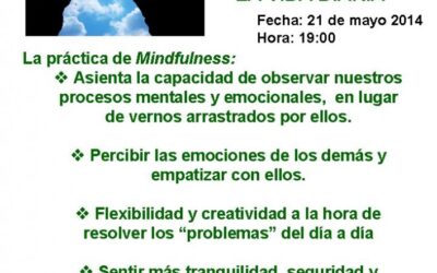 CONFERENCIA SOBRE MINDFULNESS EN LA VIDA DIARIA. 21 DE MAYO