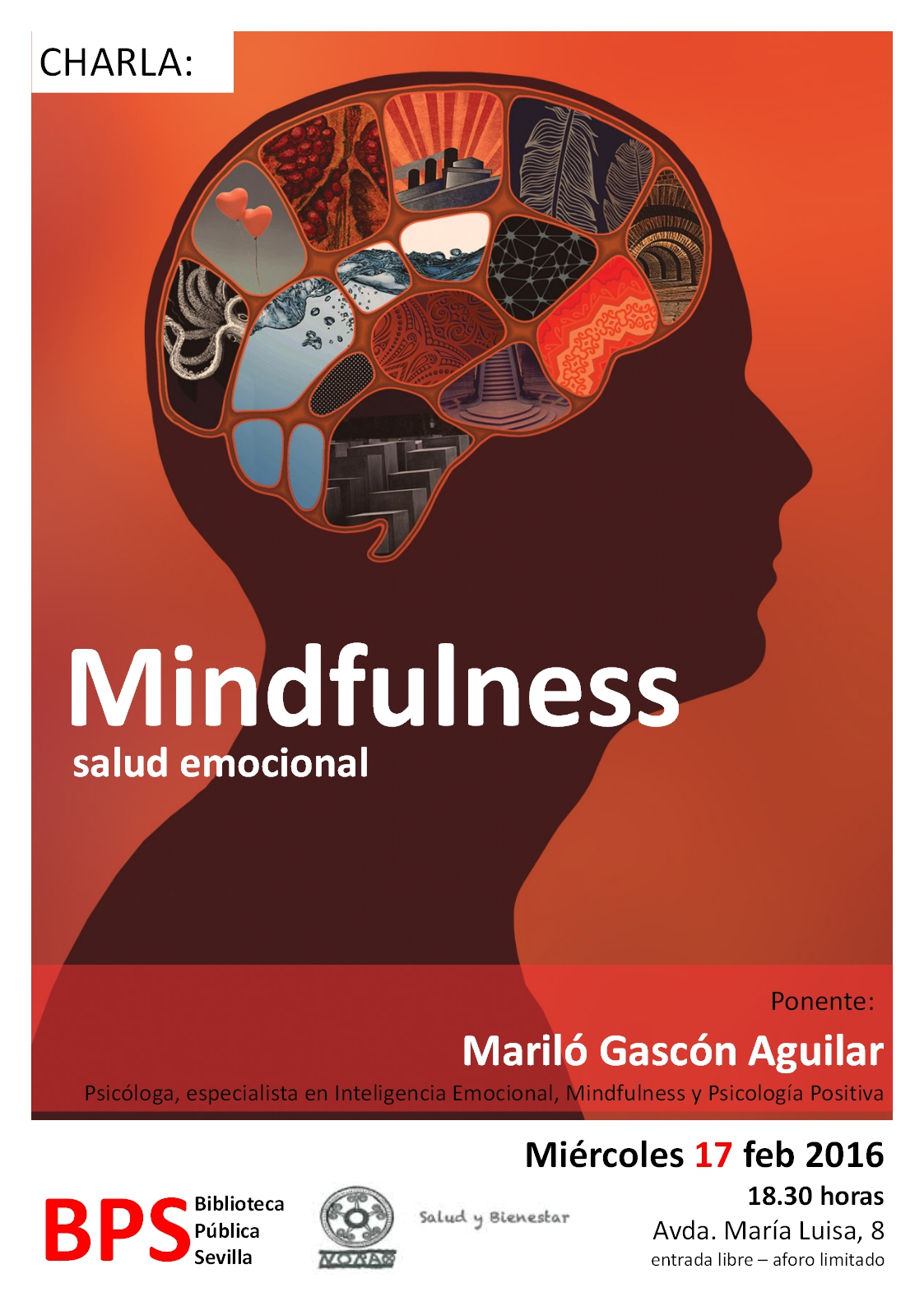 Conferencia Mindfulness: Salud Emocional. Biblioteca de Sevilla 17 febrero 2016