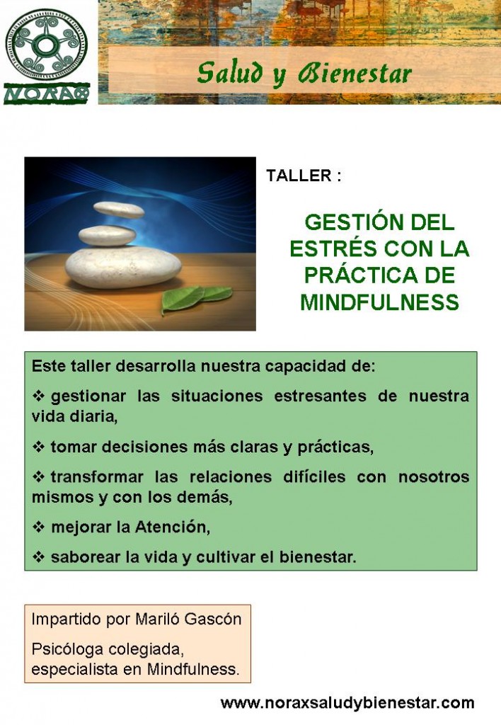 TALLER GESTIÓN DEL ESTRÉS CON LA PRÁCTICA DE MINDFULNESS