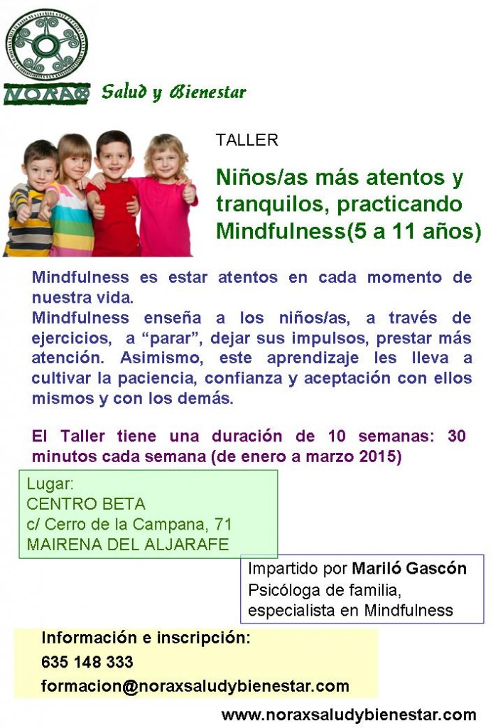 TALLER DE MINDFULNESS PARA NIÑOS/AS