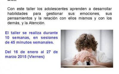 TALLER DE MINDFULNESS PARA ADOLESCENTES