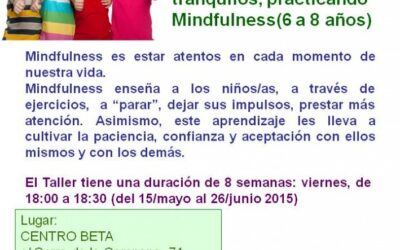 TALLER MINDFULNESS PARA NIÑOS/AS 6-8 AÑOS MAYO/JUNIO