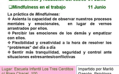 TALLERES DE MINDFULNESS PARA PADRES Y MADRES MAYO Y JUNIO 2014