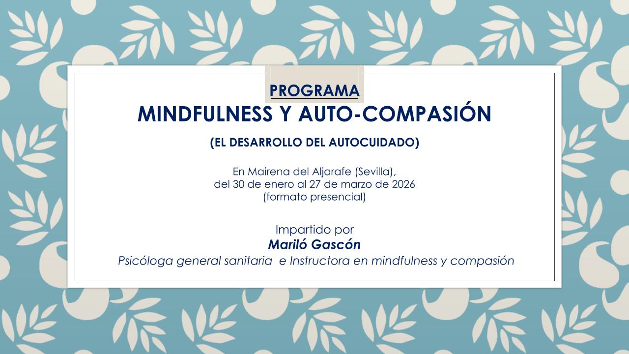 Programa Oficial Mindfulness y Auto-Compasión (MSC) – Enero a Marzo 2026